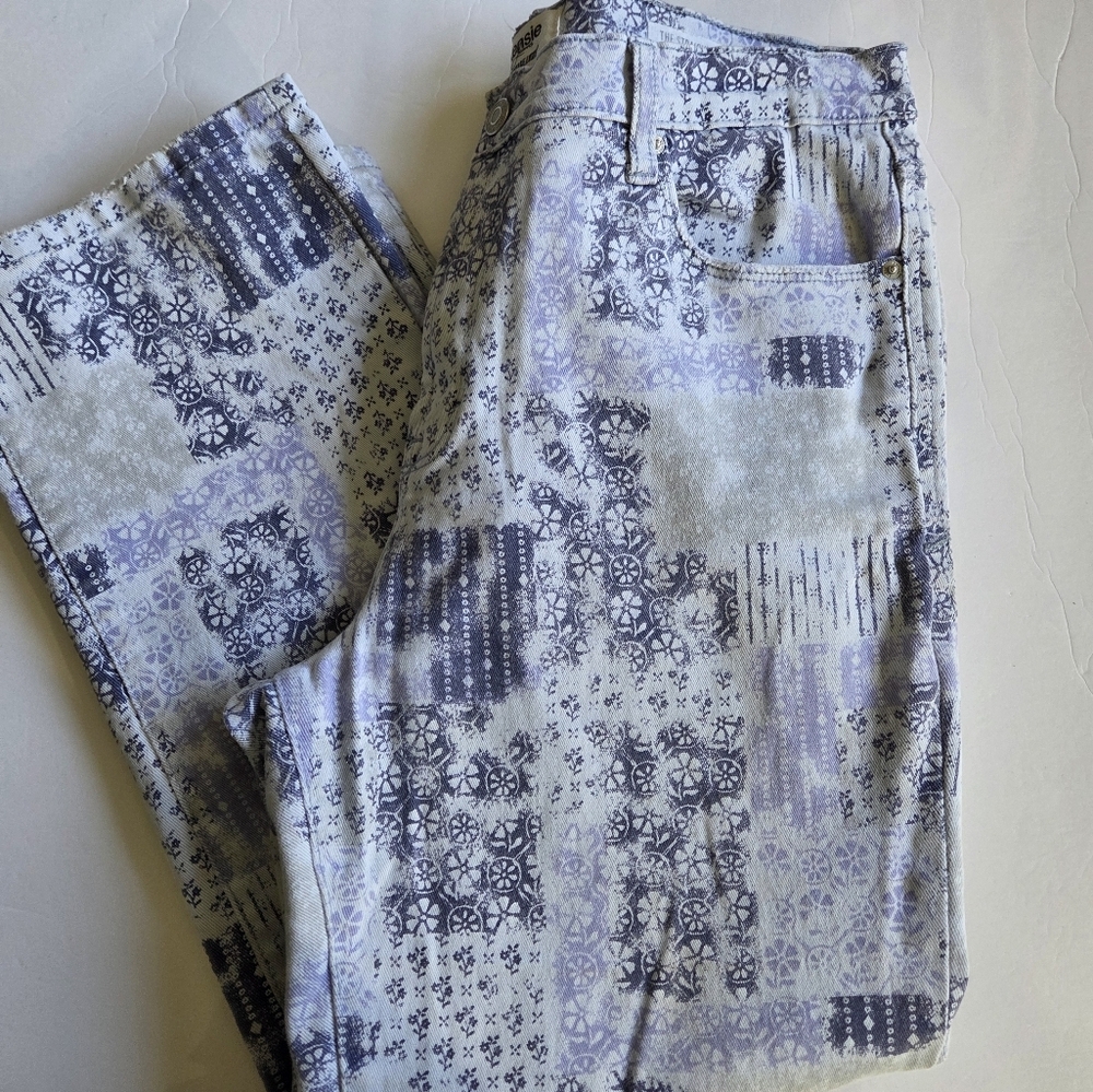 Patchwork Patterned Kensie Straight Fit Jeans - image 6